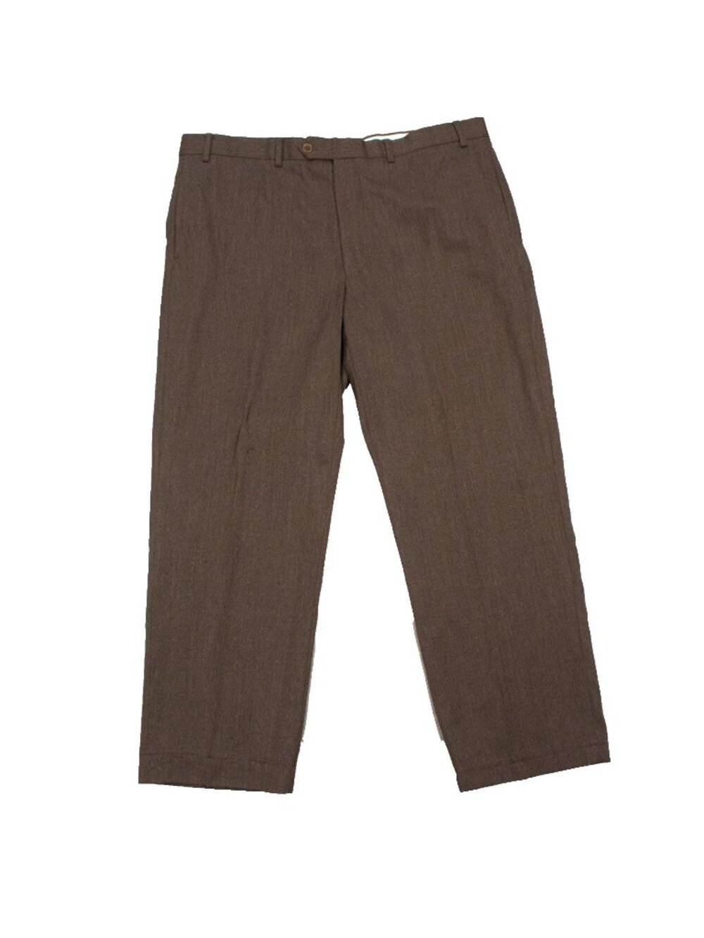 Brooks Brothers Dress Pants 346 Wool Trousers Sharkskin Brown 38x27